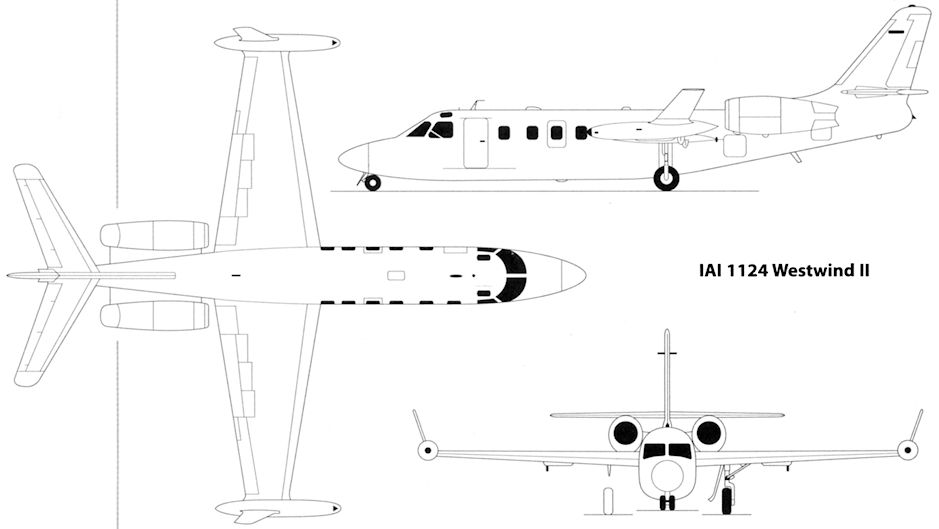 jet Israel IAI-1124 Westwind II